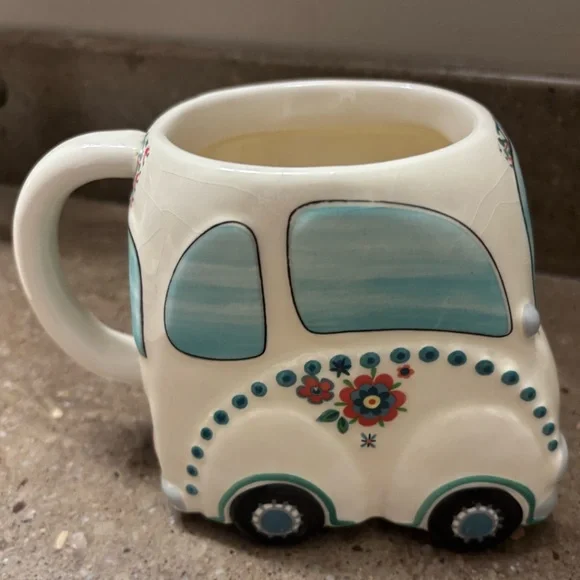 *NWT* NATURAL LIFE “Follow Your Heart” VW Van Mug. - Picture 4 of 8